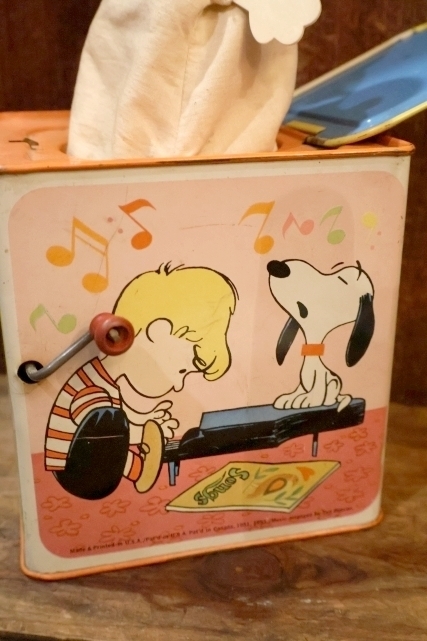 画像7: ct-250320-30 【JUNK】Snoopy / MATTEL 1972 Musical  Jack in the Box