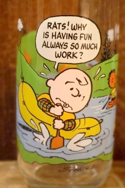 画像2: gt-250618-17 McDonald's / 1983 Camp Snoopy Collection Glass "Charlie Brown"