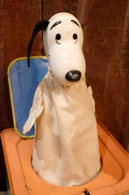 画像2: ct-250320-30 【JUNK】Snoopy / MATTEL 1972 Musical  Jack in the Box