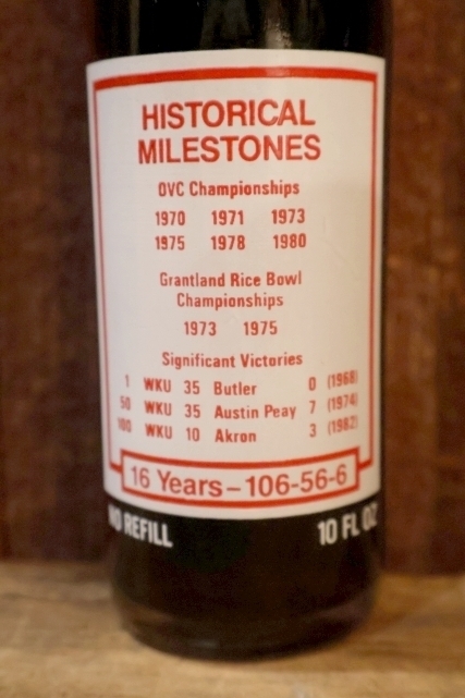 画像5: ck-063 Western Kentucky University / "JIMMY FEIX" 1980's HISTORICAL MILESTONE Coca-Cola Bottle