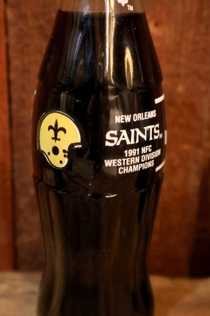 画像2: ck-054 NEW ORLEANS SAINTS 1991 NFC WESTERN DIVISION CHAMPIONS Coco-Cola CLASSIC Bottle