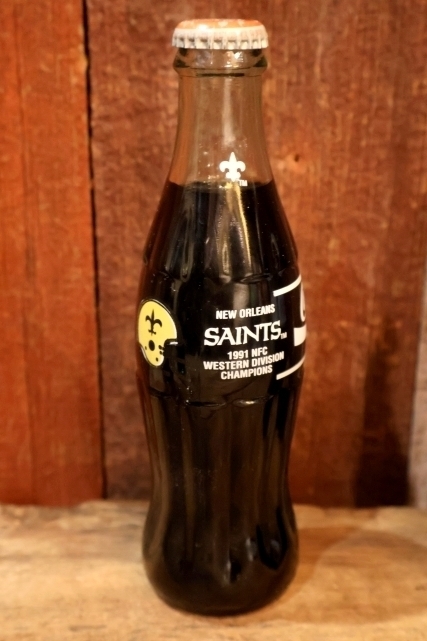 画像1: ck-054 NEW ORLEANS SAINTS 1991 NFC WESTERN DIVISION CHAMPIONS Coco-Cola CLASSIC Bottle