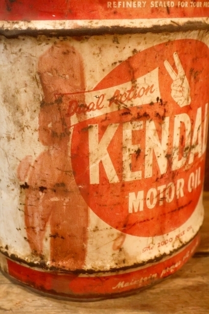 画像2: dp-251008-80 KENDALL 1950's  5 U.S. GALLONS MOTOR OIL CAN