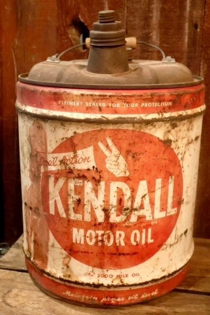 画像1: dp-251008-80 KENDALL 1950's  5 U.S. GALLONS MOTOR OIL CAN