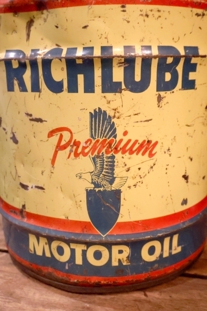 画像2: dp-251008-87 RICHFIELD 1950's RICHLUBE 5 U.S. GALLONS MOTOR OIL CAN