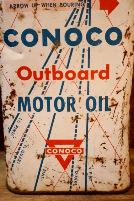 画像2: dp-251008-87 CONOCO 1950's Outboard Motor Oil 1 U.S. Quart Can