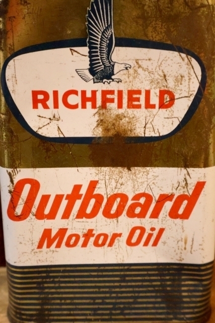 画像2: dp-251008-87 RICHFIELD Outboard Motor Oil 1 U.S. Quart Can