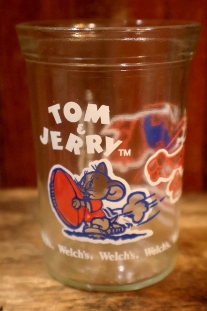 画像1: gt-250618-17 TOM & JERRY / 1991 Welch's Glass "FOOTBALL"