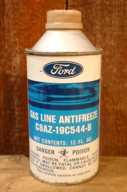 画像1: dp-251008-10 Ford 1960's GAS LINE ANTIFREEZE 12 FL.OZ. Can
