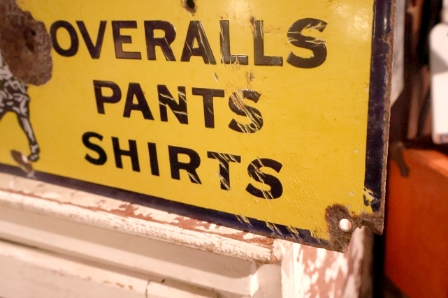 画像11: dp-251008-22 SWEET-ORR 1920's-1930's Porcelain Sign