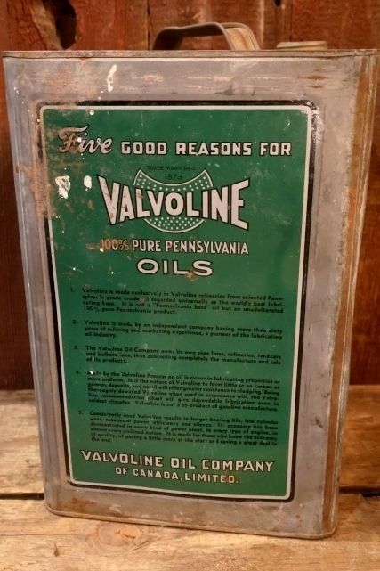 画像5: dp-251008-87 VALVOLINE 1930's 4 IMPERIAL GALLONS OIL CAN