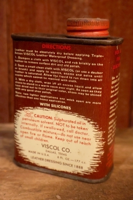 画像3: dp-251008-87 VISCOL WATERPROOFING FOR SHOES  6 OZS. CAN