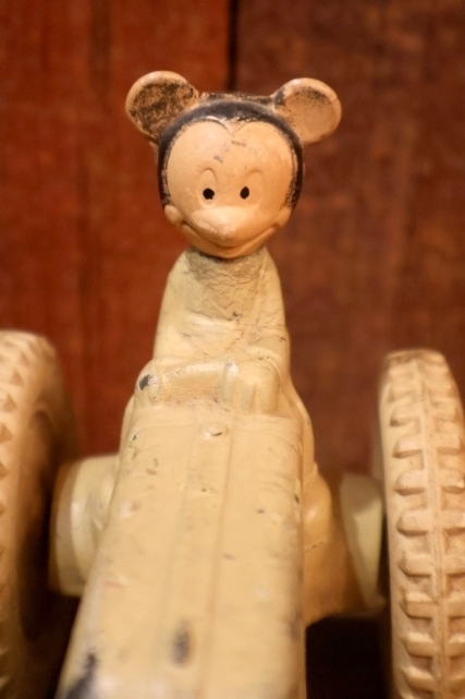 画像2: ct-251010-14 Mickey Mouse / SUN RUBBER 1940's Mickey's Tractor