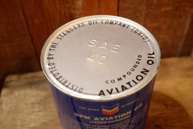 画像5: dp-251008-87 RPM 1950's AVITATION OIL COMPOUNDED ONE QUART CAN