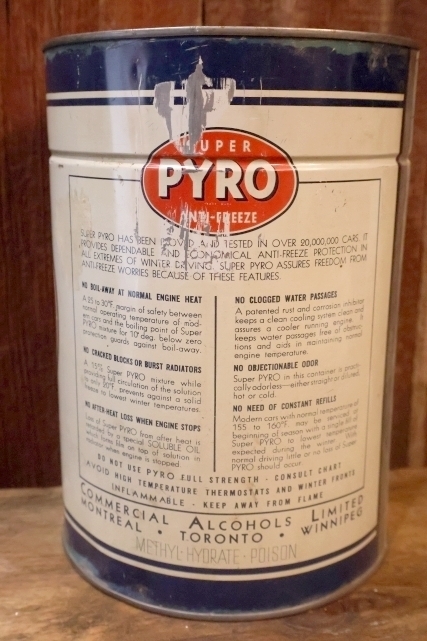 画像3: dp-251008-63 SUPER PYRO 1950's ANTI-FREEZE ONE IMPERIAL GALLON CAN