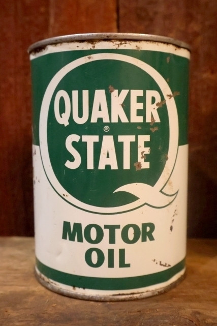 画像1: dp-251008-87 QUAKER STATE 1950's-1960's MOTOR OIL ONE U.S. QUART CAN