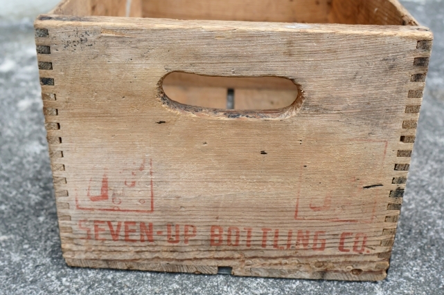 画像8: dp-250701-08 7 Up / 1960's-1970's Wood Crate Box