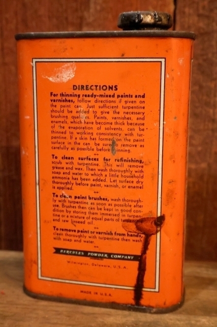 画像3: dp-251008-87 HERCULES TURPENTINE 1 PINT CAN