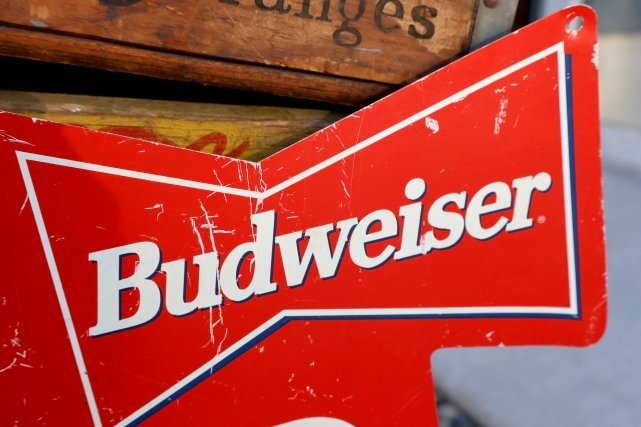 画像3: dp-251008-17 Budweiser 1990's Metal Sign