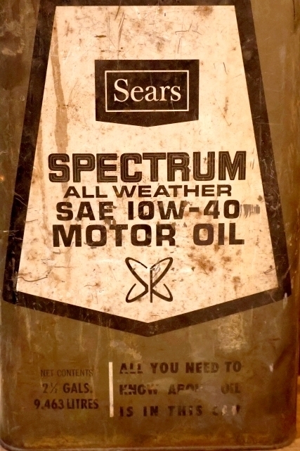 画像3: dp-250618-80 Sears SPECTRUM MOTOR OIL 2 1/2 U.S. GALLONS CAN
