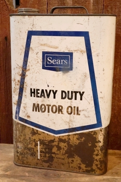 画像1: dp-250618-28 Sears HEAVY DUTY MOTOR OIL 2 1/2 U.S. GALLONS CAN