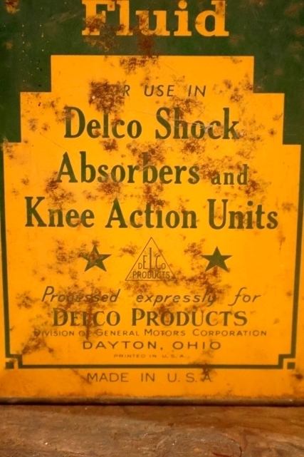 画像5: dp-251008-58 Genuine Delco / Late 1940's Hydraulic SHOCK ABSORBER Fluid One U.S. Gallos Can