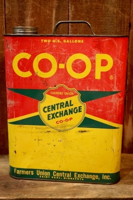 画像1: dp-250618-28 CO-OP FARMERS UNION CENTRAL EXCHAGE OIL 2 U.S. Gallons Can