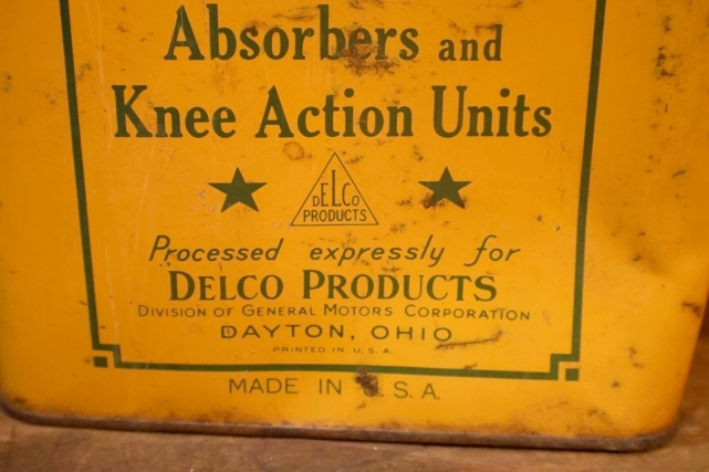 画像3: dp-251008-58 Genuine Delco / Late 1940's Hydraulic SHOCK ABSORBER Fluid One U.S. Gallos Can