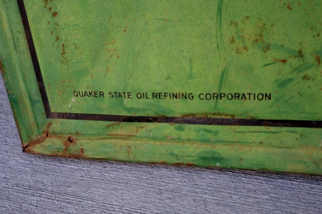 画像10: dp-251008-20 【※店頭ピックのみ】QUAKER STATE MOTOR OIL 1940's-1950's METAL SIGN