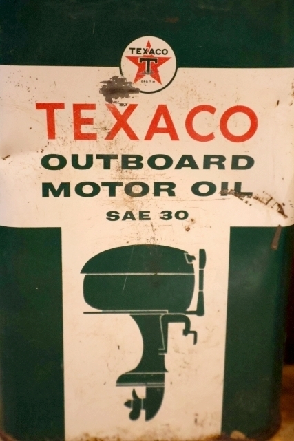 画像2: dp-251201-10 TEXACO 1950's OUTBOARD MOTOR OIL ONE U.S. QUART CAN