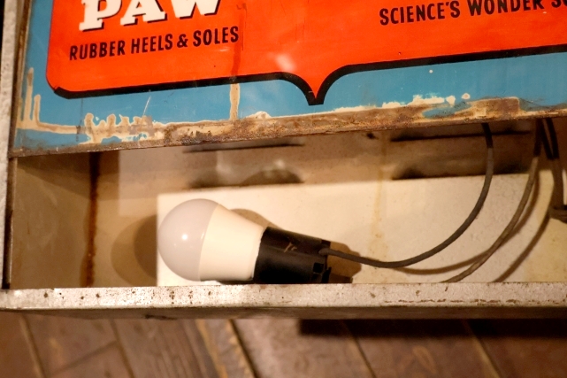 画像19: dp-251201-01 CAT'S PAW CAT-TEX / 1950's Advertising Lighted Clock