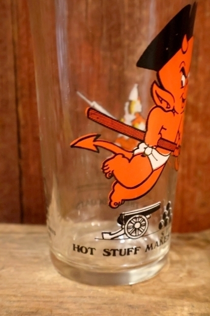 画像2: gs-251201-01 Hot Stuff / Arby's 1970's Novelty 11 oz. Glass