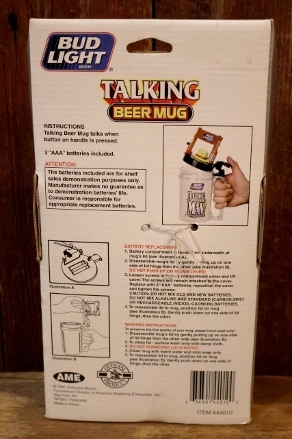 画像7: ct-251008-01 Budweiser 1997 BUD LIGHT TALKING BEER MUG