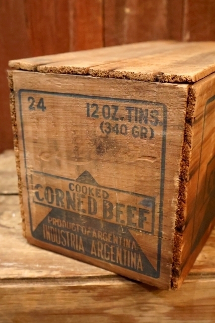 画像4: dp-251201-18 Libby McNeill & Libby COOKED CORNED BEEF 1950's Wood Box