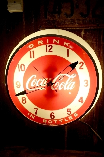 画像1: dp-260106-11 Coca-Cola / Dualite 1950's Lighted Sign Clock