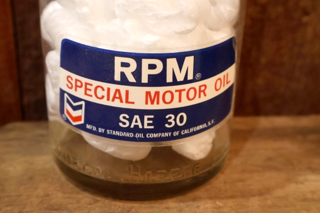 画像3: dp-251008-87 STANDARD OIL COMPANY OF CALIFORNIA 1950's RPM SAE 30 MOTOR OIL BOTTLE