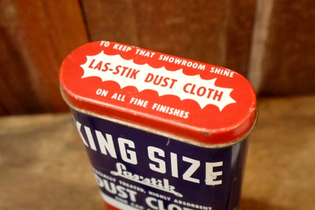 画像6: dp-260106-04 The Las-Stik Manufacturing Co. 1950's KING SIZE DUST CLOTH CAN