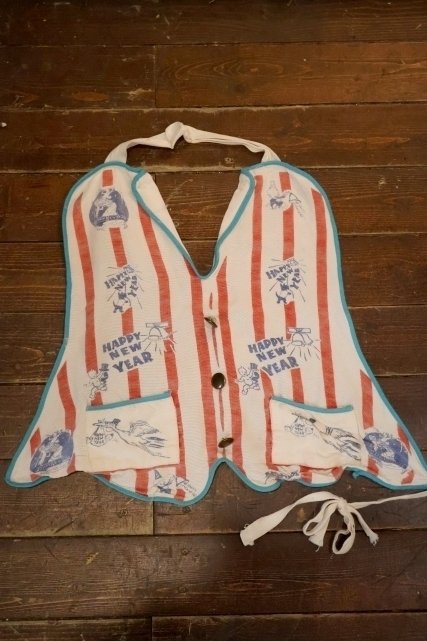 画像1: dp-251010-15 Unknown HAPPY NEW YEAR Kids Apron