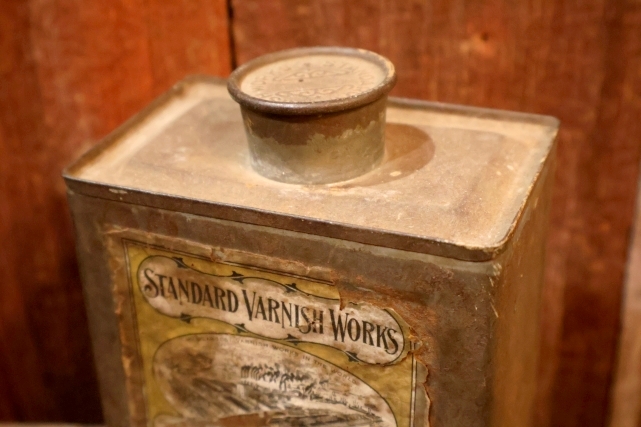 画像6: dp-251008-87 STANDARD VARNISH WORKS 1910's-1920's Auto-Car Light Red Rubbing Vanish Can