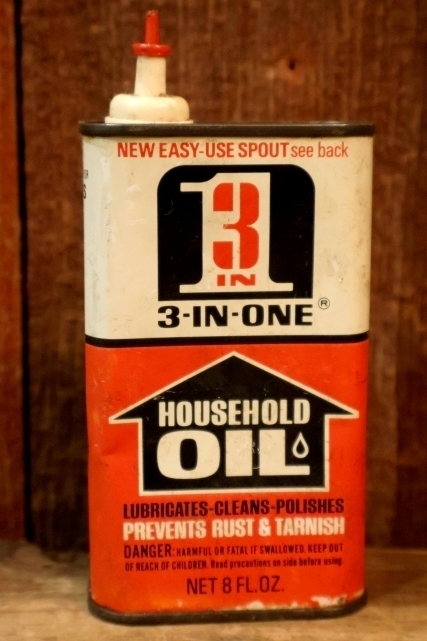 画像1: dp-251008-87 3-IN-OBE HOUSEHOLD OIL 8 FL.OZ. Handy Can