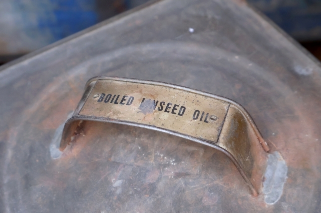 画像10: dp-260204-59 NATIONAL LEAD COMPANY 1920's-1930's PURE LINSEED OIL 38 POUNDS CAN