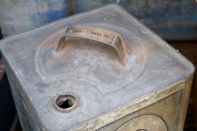 画像9: dp-260204-59 NATIONAL LEAD COMPANY 1920's-1930's PURE LINSEED OIL 38 POUNDS CAN