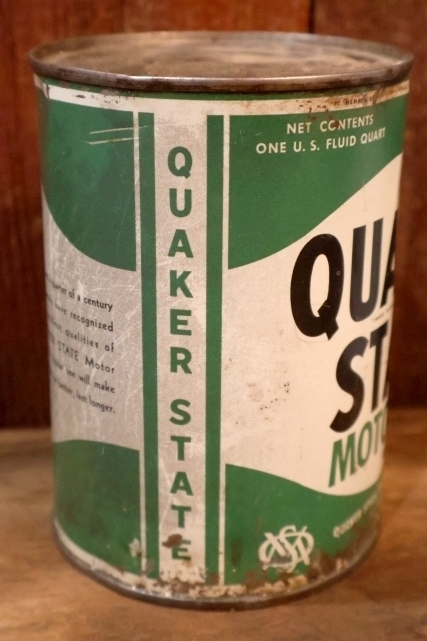 画像4: dp-260204-105 QUAKER STATE MOTOR OIL 1940's ONE U.S. QUART CAN