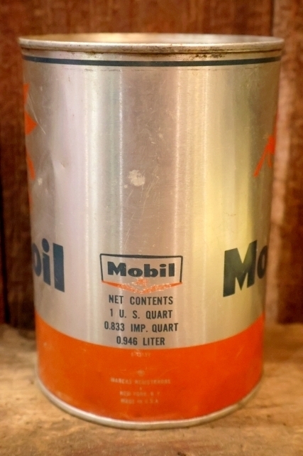 画像3: dp-260204-87 Mobil Mobiloil 1950's-1960's ONE U.S. QUART CAN