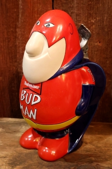 画像1: ct-260106-15 Budweiser / BUD MAN 1980's Ceramic Stein Beer Mug