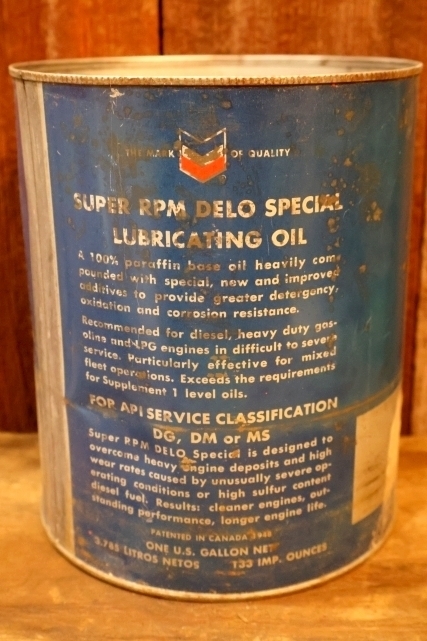 画像3: dp-260204-37 SUPER RPM DELO SPECIAL LUBRICANTING OIL ONE U.S. GALLON CAN