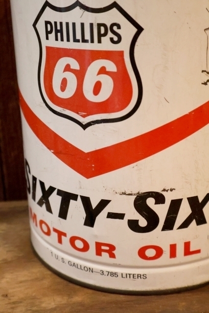 画像2: dp-260204-92 PHILLIPS 66 SIXTY-SIX MOTOR OIL ONE U.S. GALLON CAN