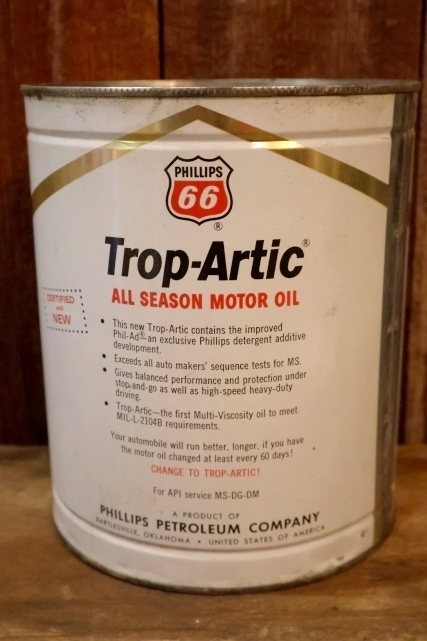 画像3: dp-260204-36 PHILLIPS 66 Trop-Artic ALL SEASON MOTOR OIL ONE U.S. GALLON CAN