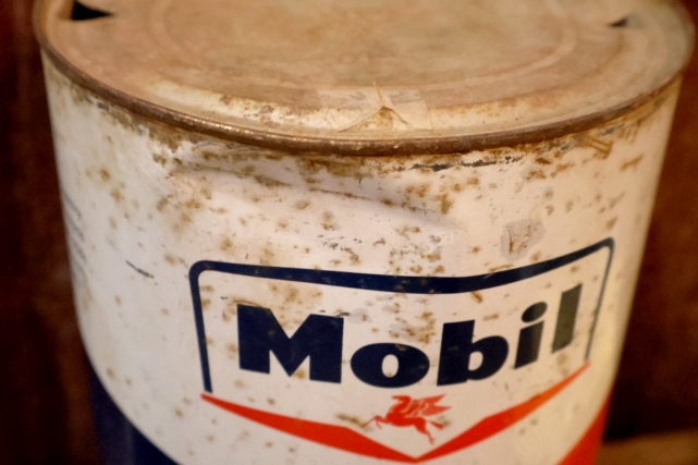 画像4: dp-260204-70 Mobil Mobiloil 1950's-1960's 5 U.S. QUARTS CAN