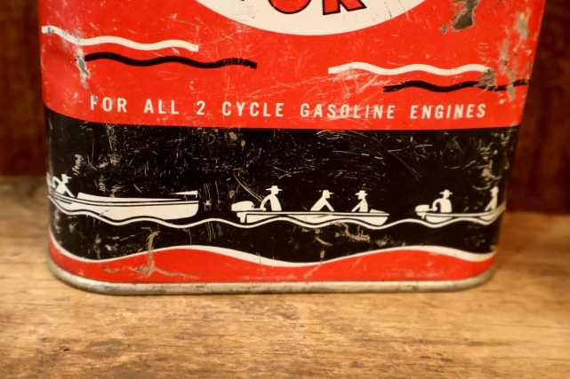 画像3: dp-260204-98 KENDALL 1940's-1950's OUTBOARD MOTOR OIL ONE U.S. QUART CAN